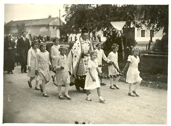 Primiční mše v Troubkách 22.7.1943