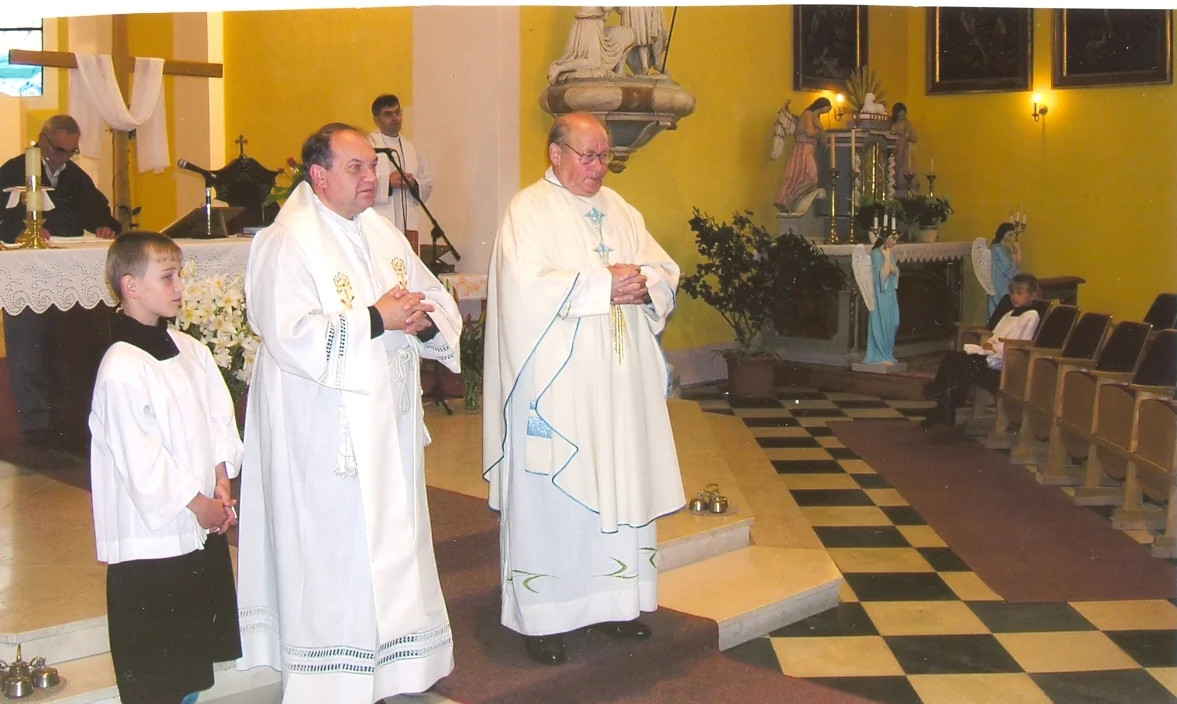 P. Vincenc slavící sedmdesátiny v Troubkách